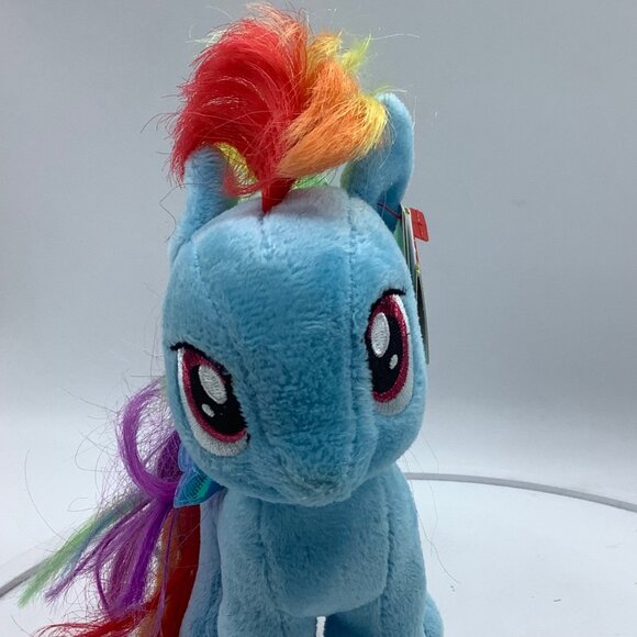 My Little Pony Ty Beanie Babies Rainbow Dash Plush Toy Stuffed Animal 7" NEW NWT - Picture 6 of 7